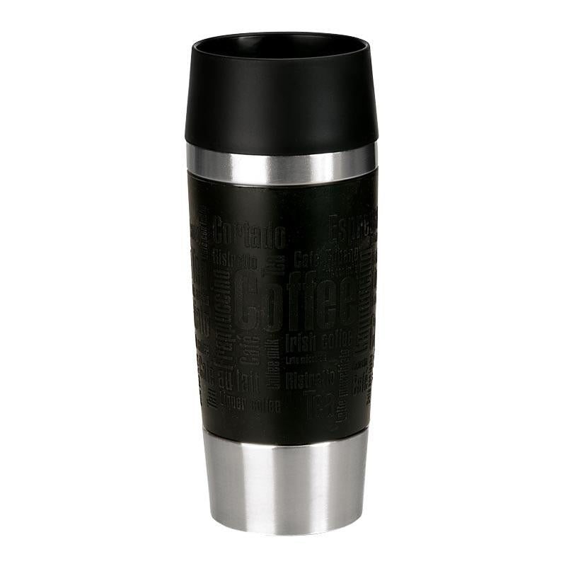 EMSA Isolierbecher Travel Mug 0,36 l Manschette schwarz
