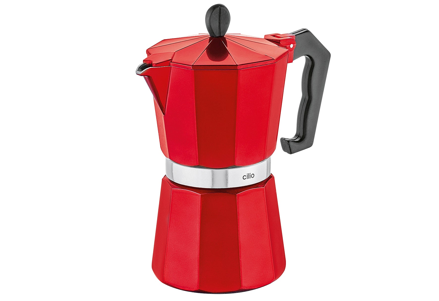 CILIO Espressokocher CLASSICO Aluminium 6T candy red