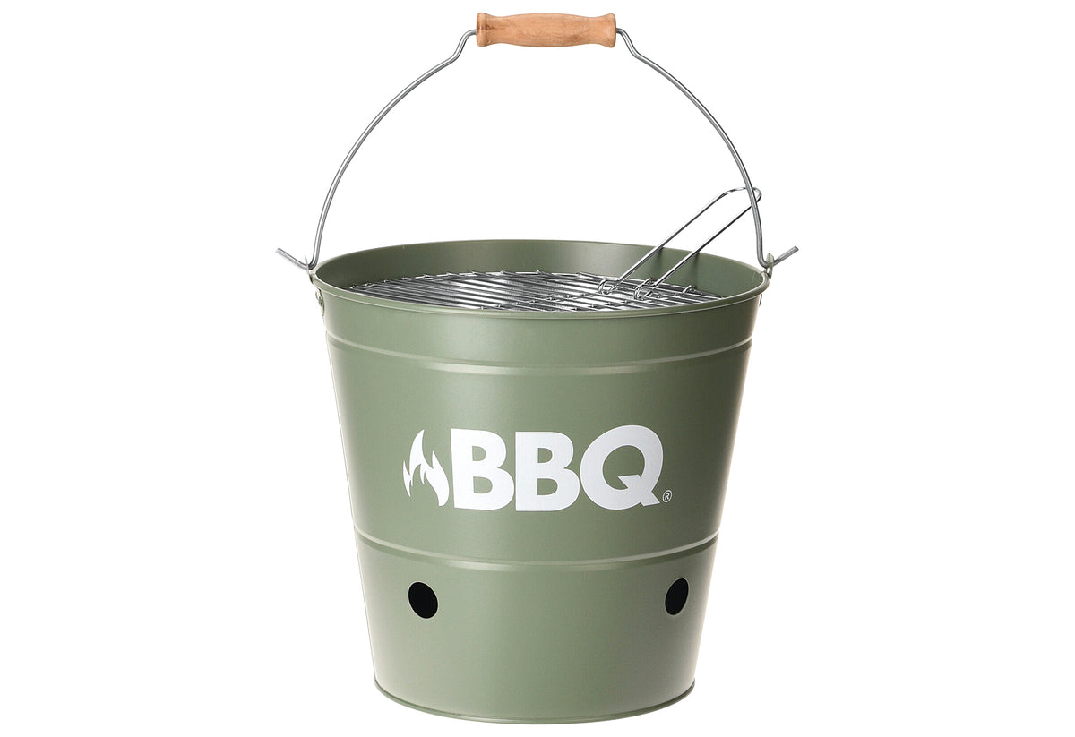 Grill Tonne Ø26,5x25cm grün