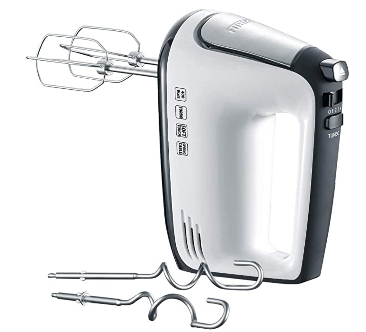 SEVERIN HM 3830 Handmixer 400W weiß-schwarz Edelstahl