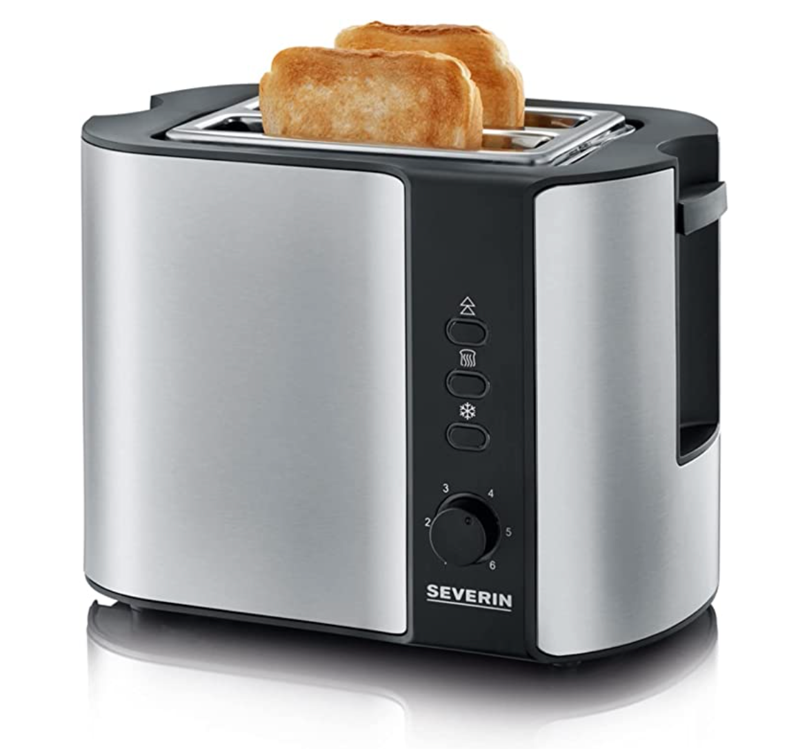 SEVERIN Toaster AT2589 2-Scheiben 800Watt Edelstahl