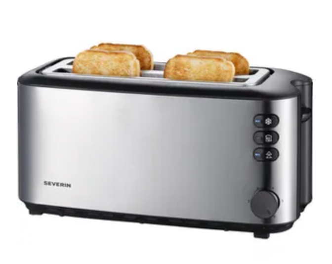 SEVERIN Toaster AT2590 4-Scheiben 1400Watt Edelstahl
