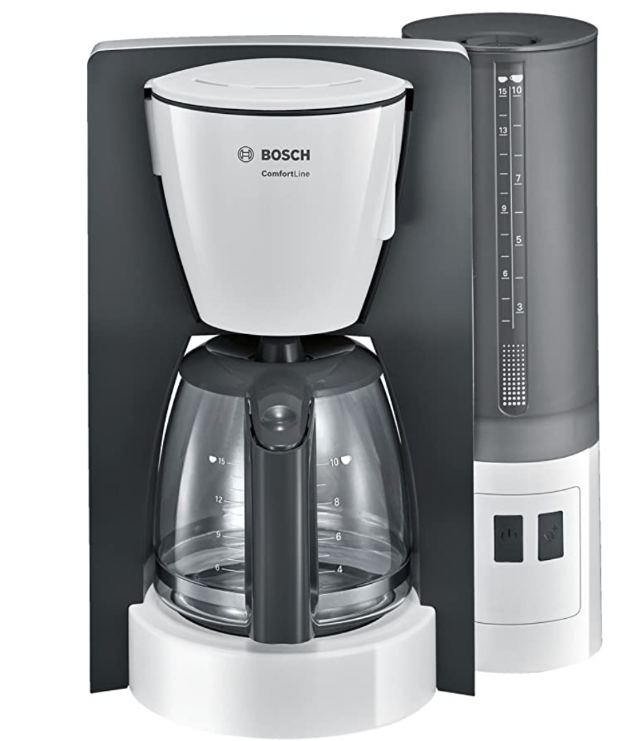 BOSCH Kaffeeautomat TKA6A041 10-15 Tassen 1200Watt weiß/dunkelgrau