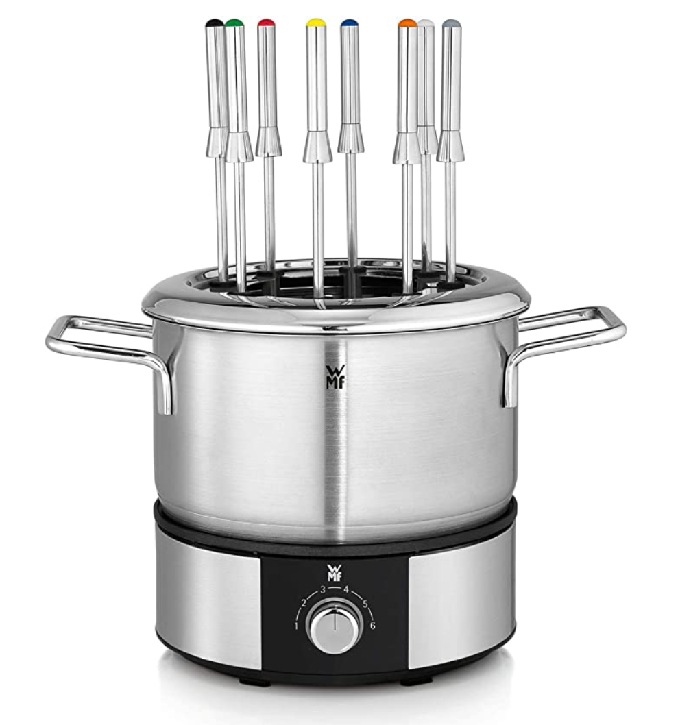 WMF Fondue Lono für bis zu 8 Personen 1,5 l 1500 Watt Cromargan matt 